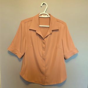 Aritzia Babaton Short Sleeve Button Down Shirt